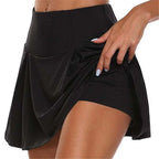 Women High Waist Tennis Skorts