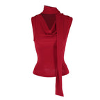 Women V Neck Slim Knit Tank Top