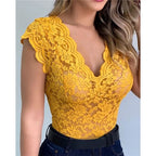 Women Lace V-Neck Camisole Tank Top