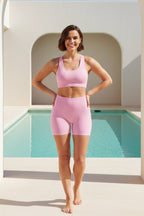 Women Seamless Scrunch Biker Shorts