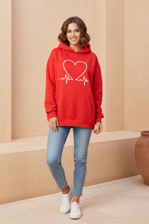 Women Casual Graphic Pullover Hoodie