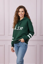 Women Love Print Soft Hoodie