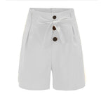 Women High-Waist Button Front Shorts