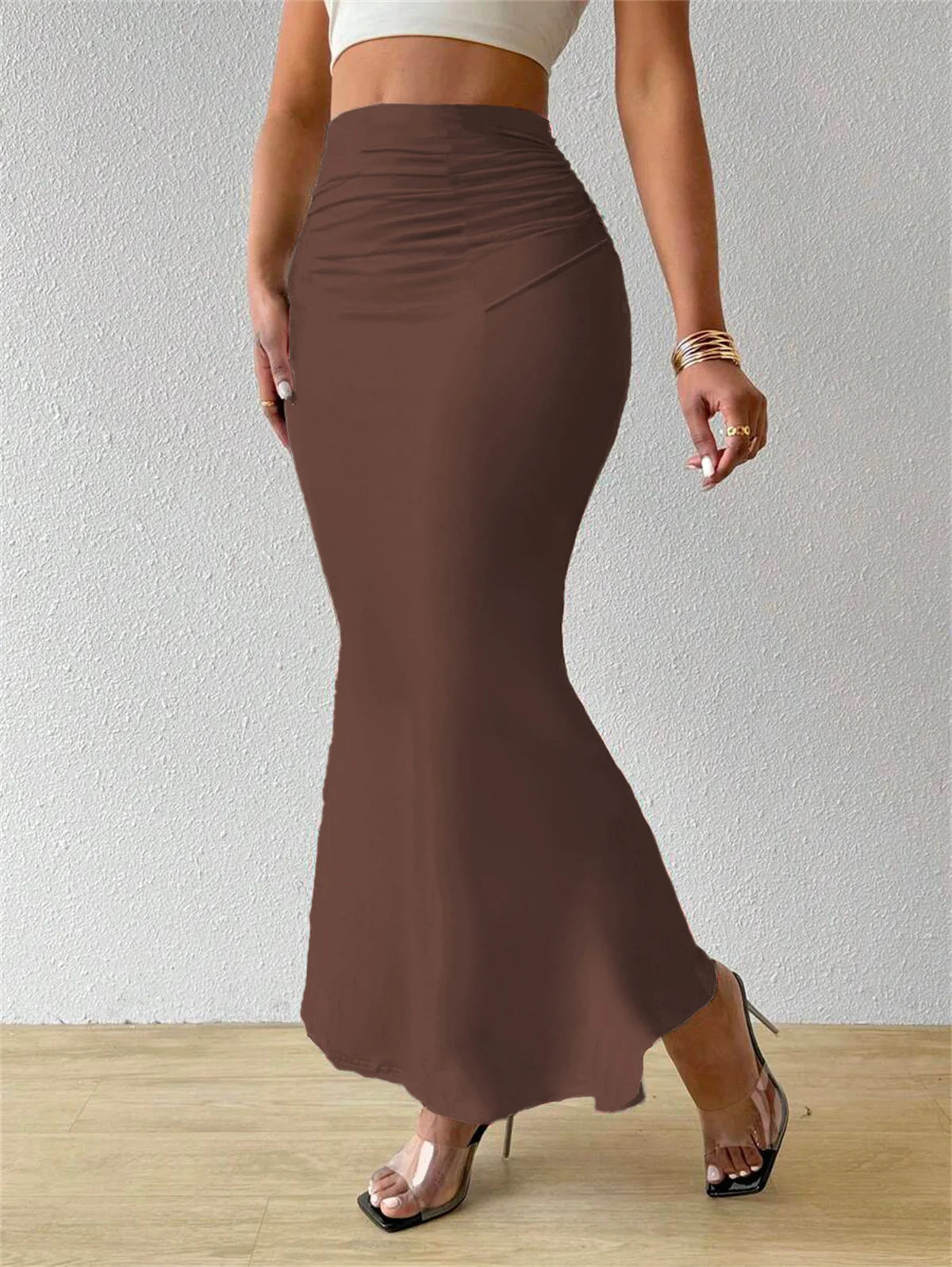 Women Slim Fishtail Mini Skirt