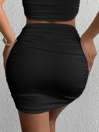 Women Slim Fit Pencil Mini Skirt
