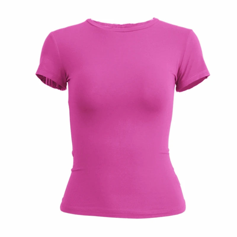 Women Slim-Fit Knitted T-Shirt