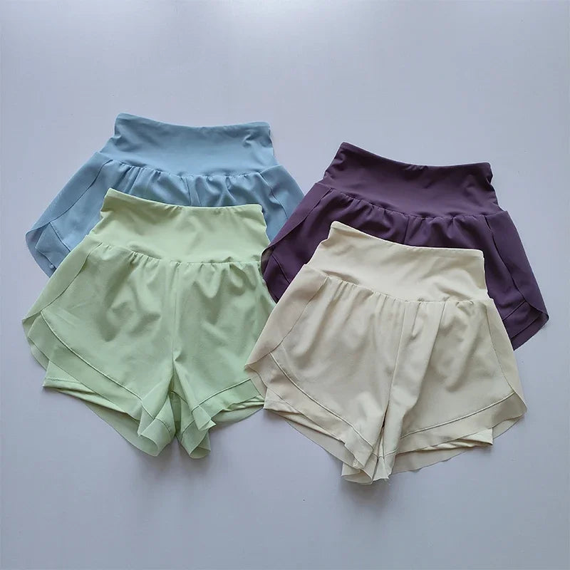 Women High-Waisted Mesh Skorts