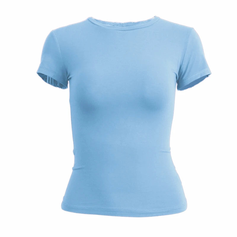 Women Slim-Fit Knitted T-Shirt