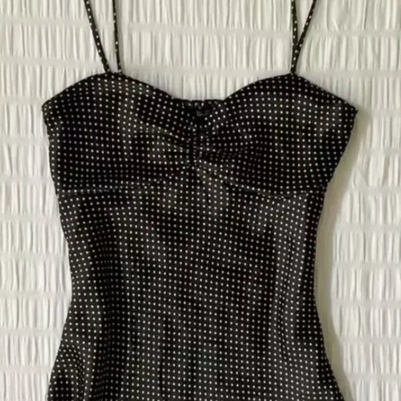 Women Vintage Polka Dot Tank Top